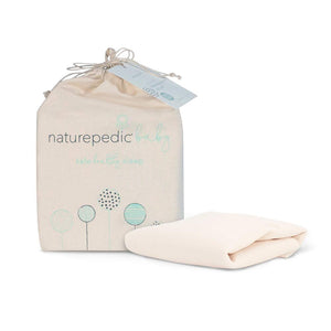 Breathable Waterproof Crib Mattress Pad – Organic Cotton, Standard Size