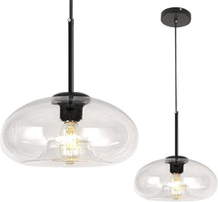 Industrial Glass Dome Pendant Light – Kitchen Island & Dining Room