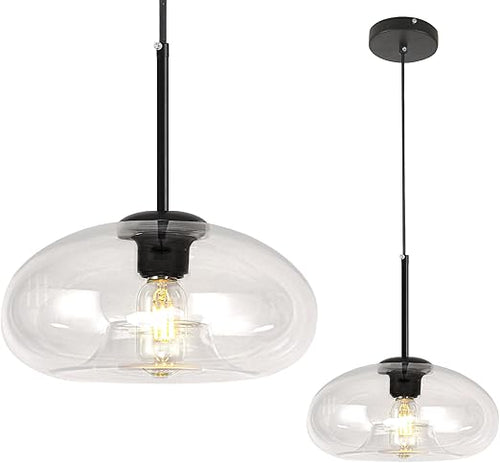 Industrial Glass Dome Pendant Light – Kitchen Island & Dining Room