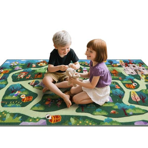 Kids Playroom Rug – Washable Non-Slip Play Carpet