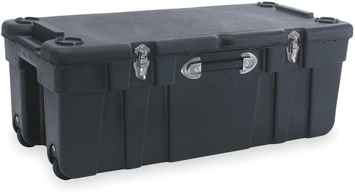 Wheeled Mobile Storage Trunk – Black Polypropylene