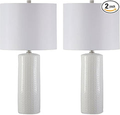 Contemporary Metal Table Lamp with Drum Shade, 3-Way Switch, Gold & Gray Finish