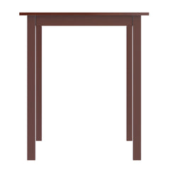 Square Solid Wood Pub Dining Table – Antique Walnut