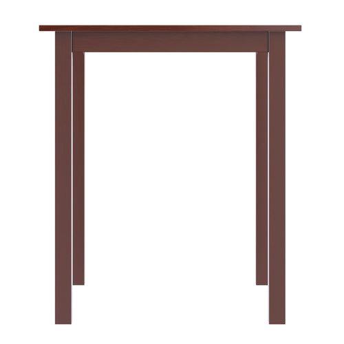 Square Solid Wood Pub Dining Table – Antique Walnut