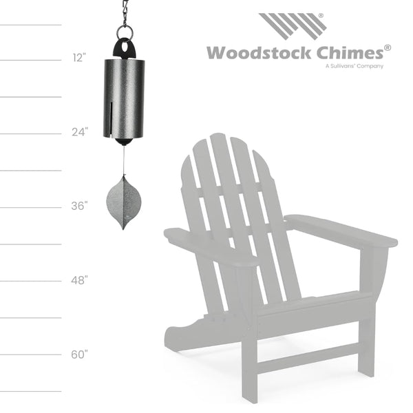Large Outdoor Steel Wind Bell Chime – 40 Inch Deep Tone