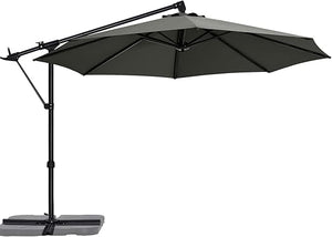 10 ft Cantilever Offset Patio Umbrella with Tilt & Rotate