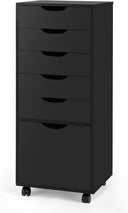 5-Drawer Mobile File Cabinet with Wheels