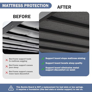 King Size Bunkie Board 76x80 – Heavy Duty Foldable Mattress Support