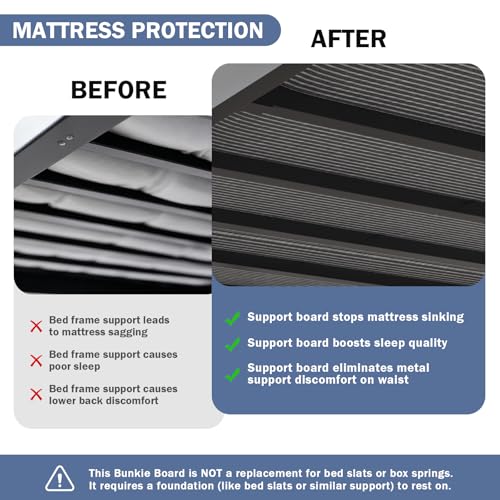 King Size Bunkie Board 76x80 – Heavy Duty Foldable Mattress Support