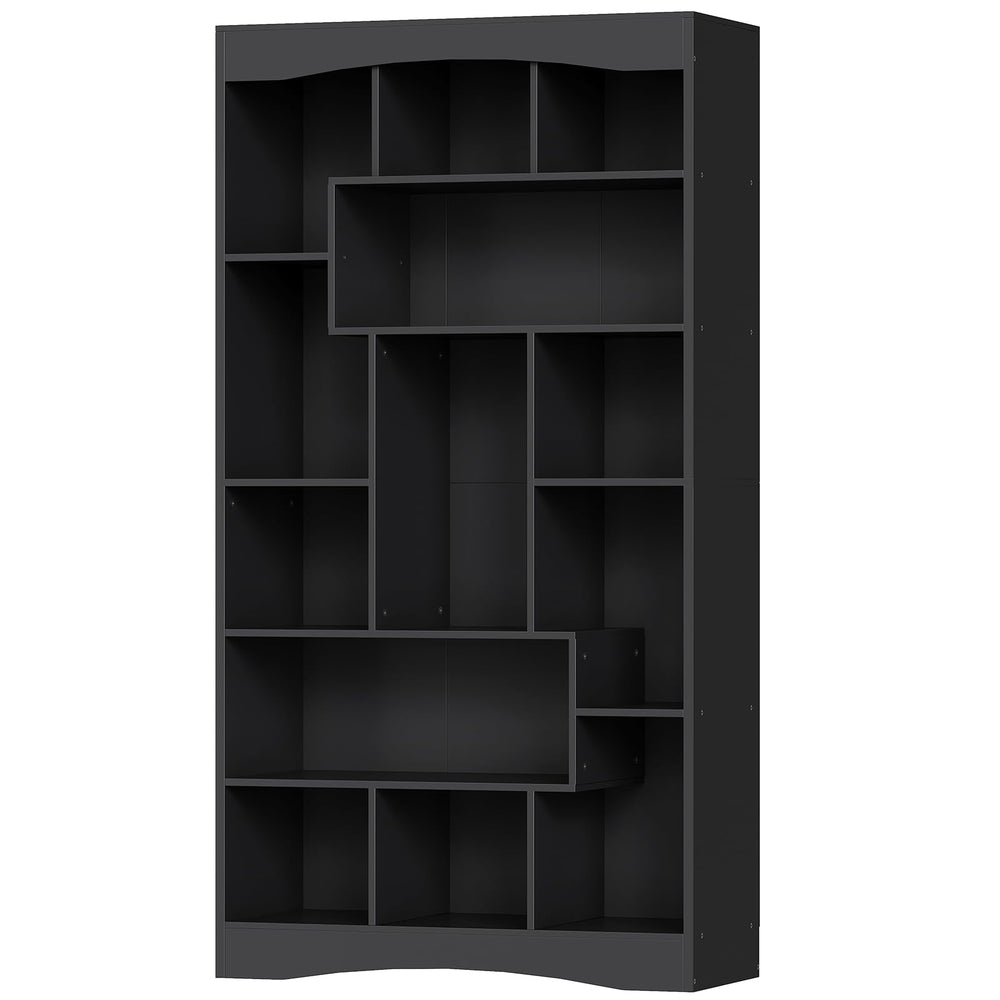 71" Tall Bookshelf with 13 Open Shelves