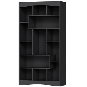 71" Tall Bookshelf with 13 Open Shelves
