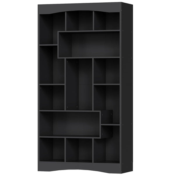 71" Tall Bookshelf with 13 Open Shelves