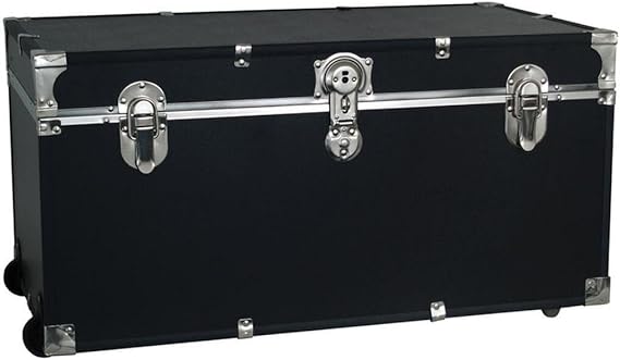 Under-Bed Storage Trunk with Wheels & Lock