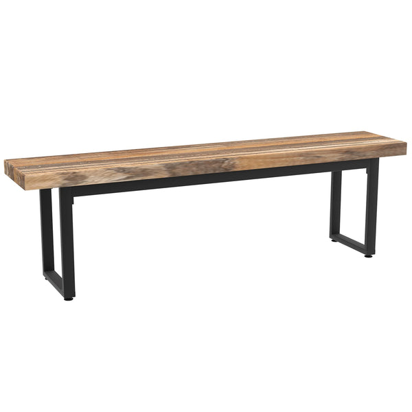 59-Inch Dining Bench Set of 2 – Industrial Kitchen & Bedroom Bench
