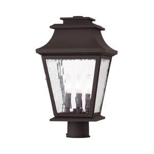 Hathaway 3-Light Outdoor Post Lantern – Bronze