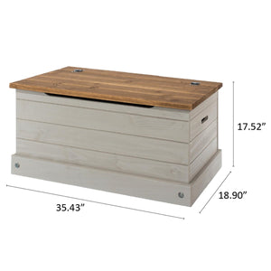 Wooden Storage Trunk & Entryway Bench