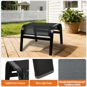 Outdoor Ottoman Footrest Set of 2