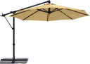 10 ft Cantilever Offset Patio Umbrella with Tilt & Rotate