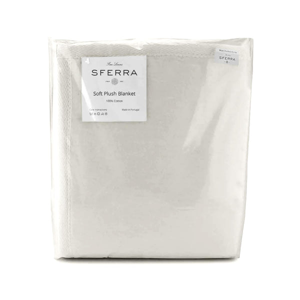 100% Cotton Plush Blanket – Soft, Breathable, All-Season