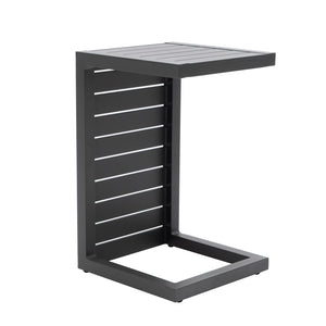 Aluminum C-Shaped Outdoor Side Table