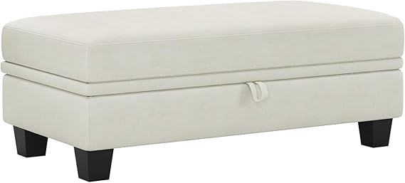 Storage Ottoman Bench with Hidden Storage