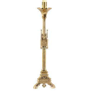 Solid Brass Paschal Candlestick 44"
