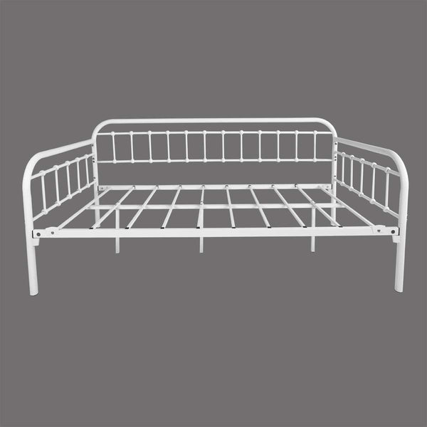 Metal Daybed Frame Twin Size – Heavy Duty Slats, Sofa Bed Platform