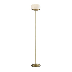 Antique Brass Torchiere Floor Lamp