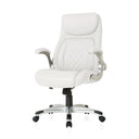 Ergonomic PU Leather Office Chair with Click-5 Lumbar Support