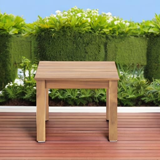 Obreanna Outdoor Acacia Wood End Table