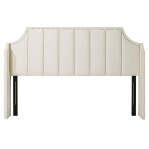 Queen Size Velvet Tufted Wingback Headboard