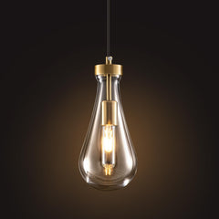 Raindrop Glass Pendant Light with Adjustable Cord