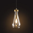 Raindrop Glass Pendant Light – Gold