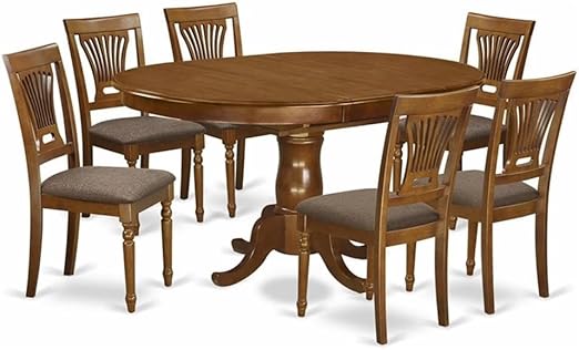 5-Piece Oval Dining Set with Butterfly Leaf & Wood Seat Chairs