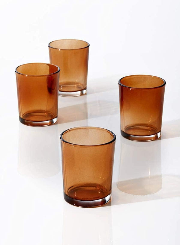 Amber Glass Votive Candle Holders – Set of 96