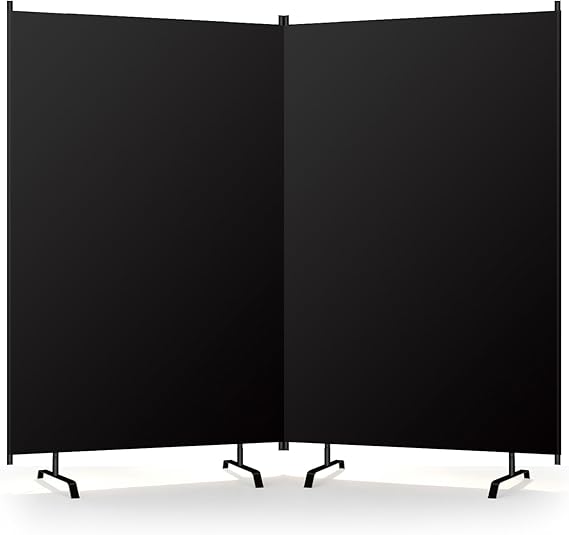 Blackout Room Divider – Freestanding Folding Privacy Screen
