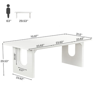 Large Executive Office Desk 70.9" – Modern Computer Workstation