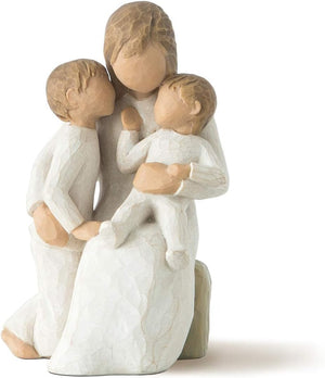 Hand-Painted Resin Mother & Child Figurine