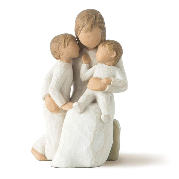 Hand-Painted Resin Mother & Child Figurine
