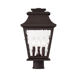 Hathaway 3-Light Outdoor Post Lantern – Bronze