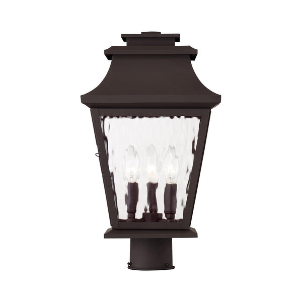 Hathaway 3-Light Outdoor Post Lantern – Bronze
