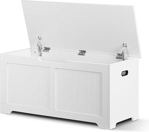 Wooden Storage Chest with Safety Hinges & Storage Bench