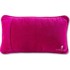 Needlepoint Throw Pillow – Come Sit by Me | 9" x 15" Pink Accent Pillow