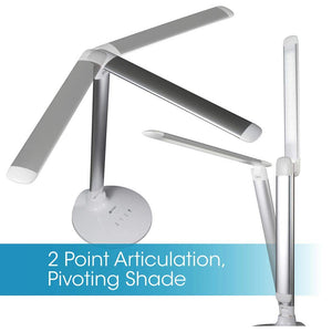 LED Desk Lamp with Voice Control & USB Charging