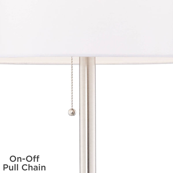 Floor Lamp with Tray Table, USB & AC Outlet