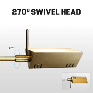 Dimmable LED Pharmacy Floor Lamp with Swing Arms