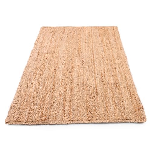 3x5 Natural Jute Area Rug – Braided, Handcrafted