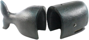 Cast Iron Whale Bookends – Set of 2