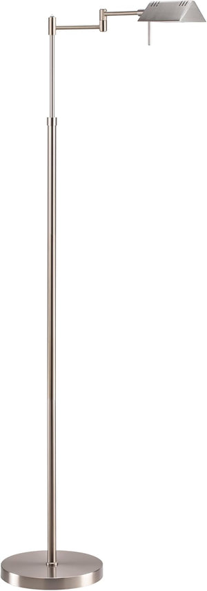 Dimmable LED Pharmacy Floor Lamp with Swing Arms
