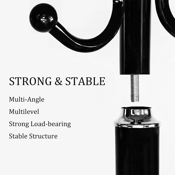 Metal Coat Rack Stand with Marble Base